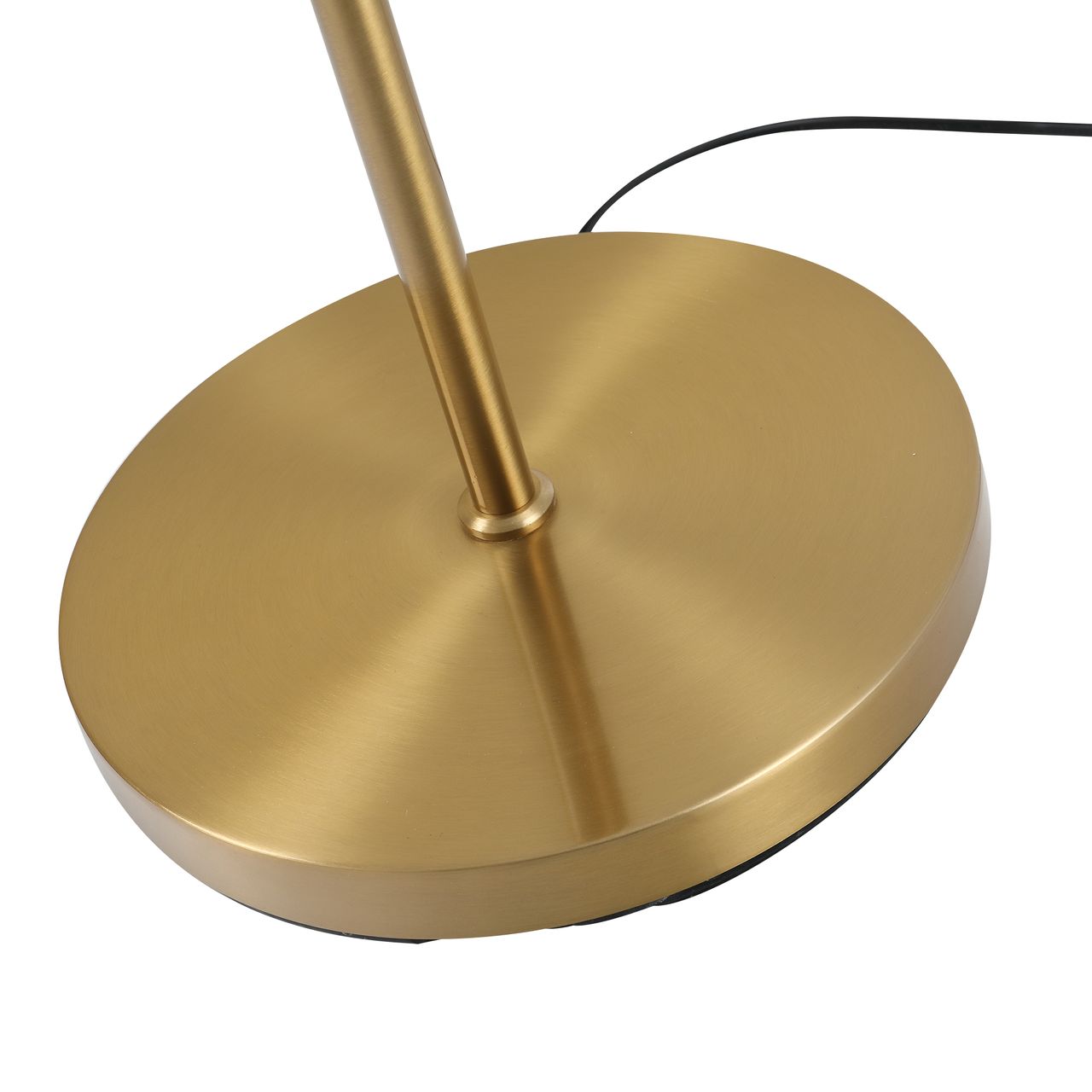 HOMCOM Stehlampe Stehleuchte Standleuchte 2-teiliger Glas-Lampenschirm StahlGlas