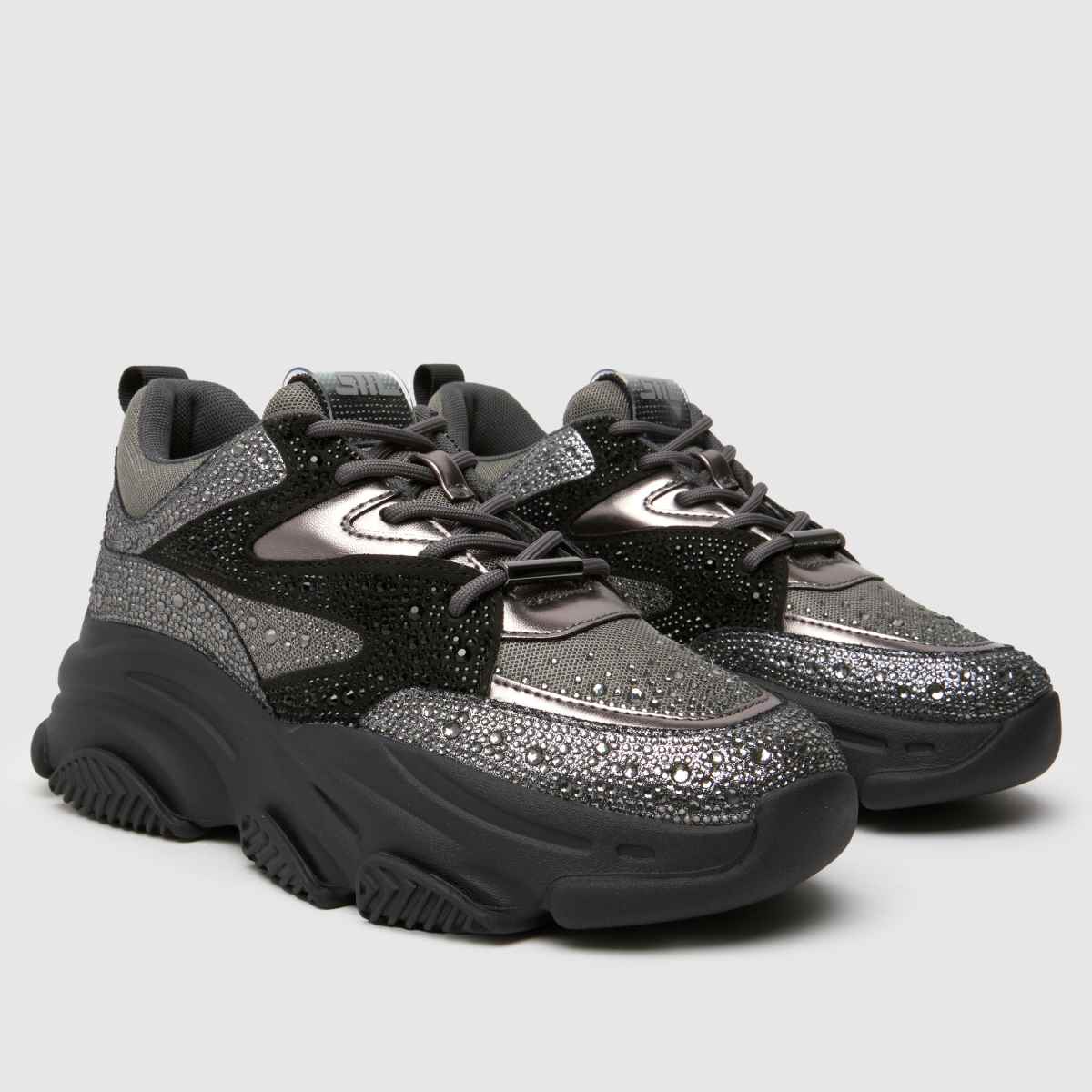 Steve Madden – Privy – Silverfärgade sneakers i flera färger