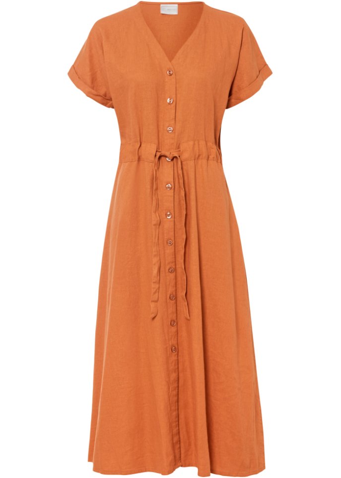Kleid aus Leinenmischung