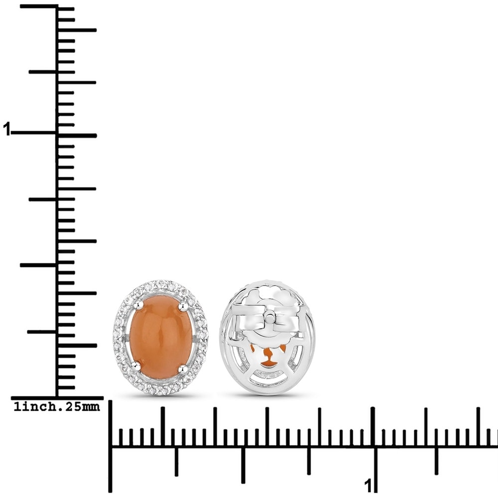 Rafaela Donata Boucles doreilles Argent sterling Pierre de lune en Argent Bijoux
