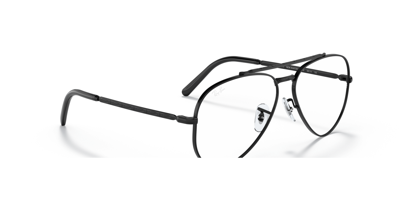 NOI OPTICĂ AVIATOR - Negru lucios