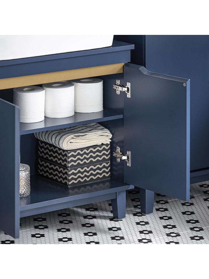 SoBuy Waschbeckenunterschrank in Blau - (B)60 x (H)59 x (T)30cm günstig kaufen onesize