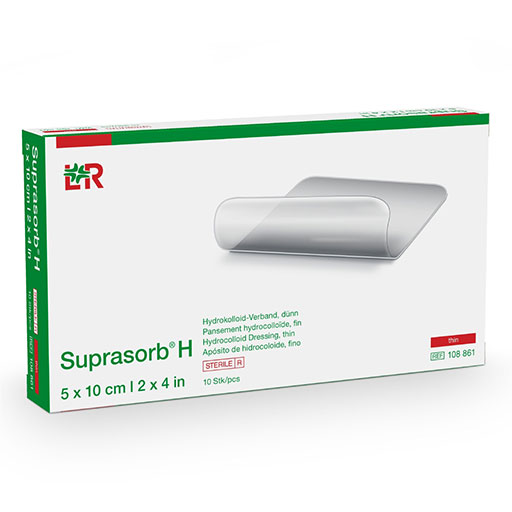 SUPRASORB H Hydrokoll.Verb.dünn 5x10 cm  10 St  Verband