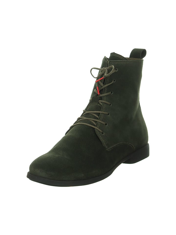 Think! Leder-Boots in Khaki günstig kaufen