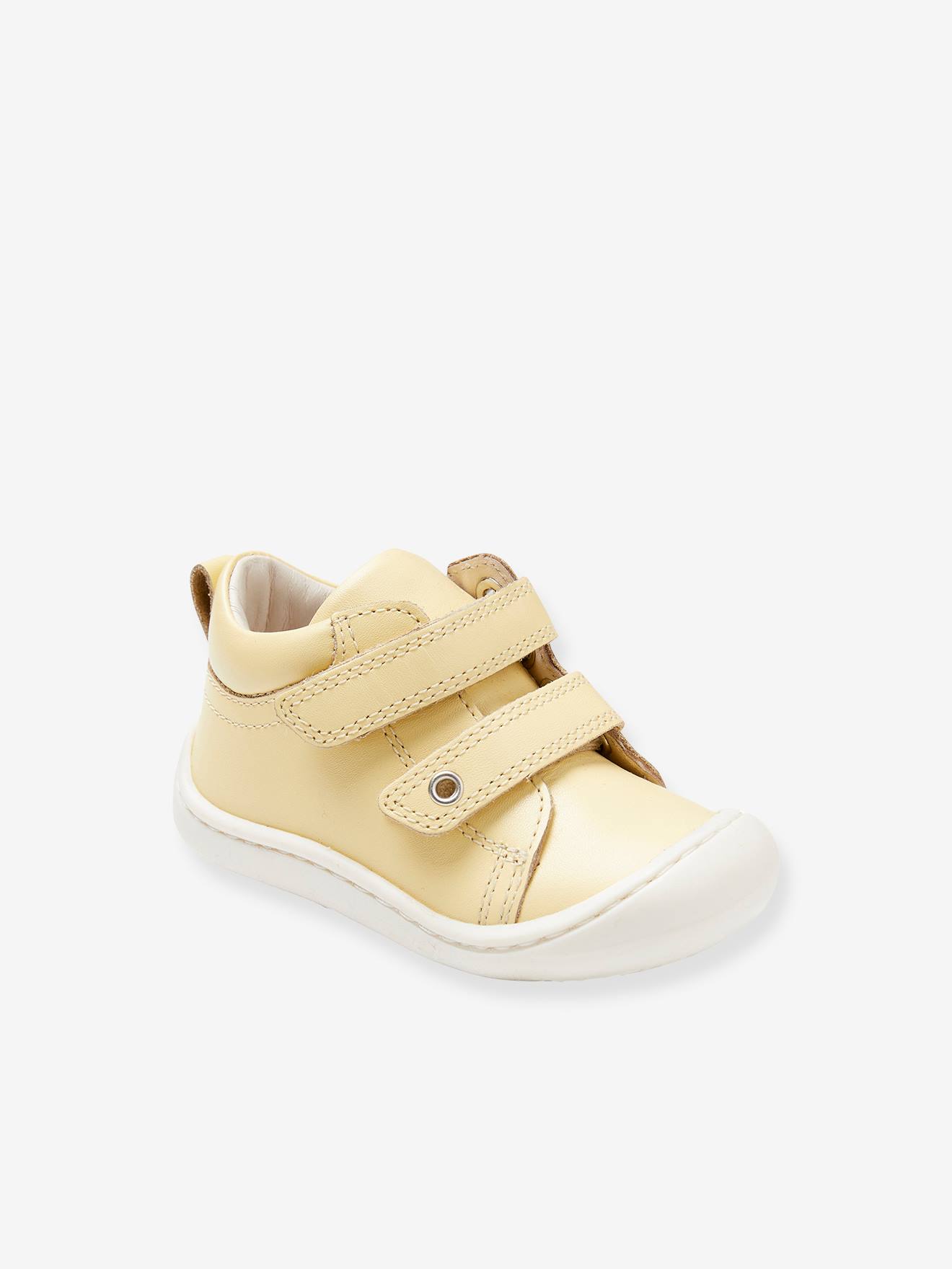Vertbaudet Baby Lauflern-Boots mit Klett - bordeaux