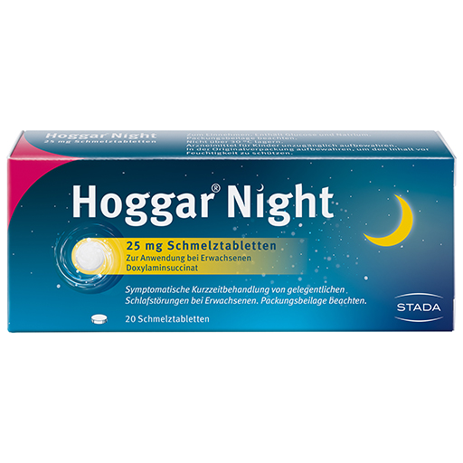 HOGGAR Night 25 mg Schmelztabletten  20 St  Schmelztabletten