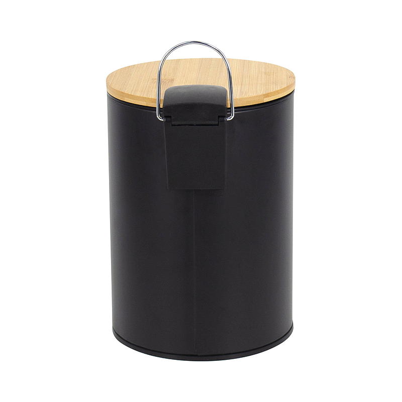 Home Pedalbøtte 3 l m/soft lukking, bambuslokk