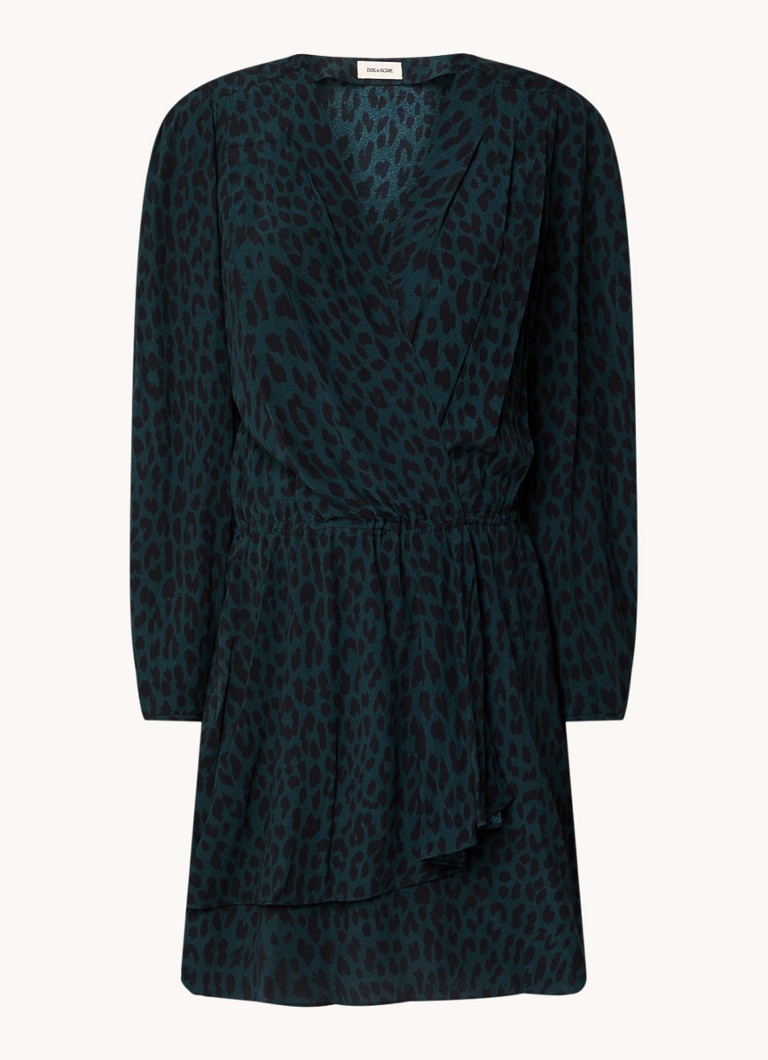 Rochie scurtă cu imprimeu leopard Zadig&Voltaire Rogers