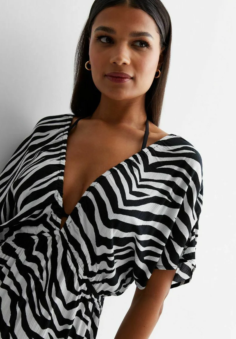 New Look ZEBRA MANGA CORTA - Accesorio de Playa
