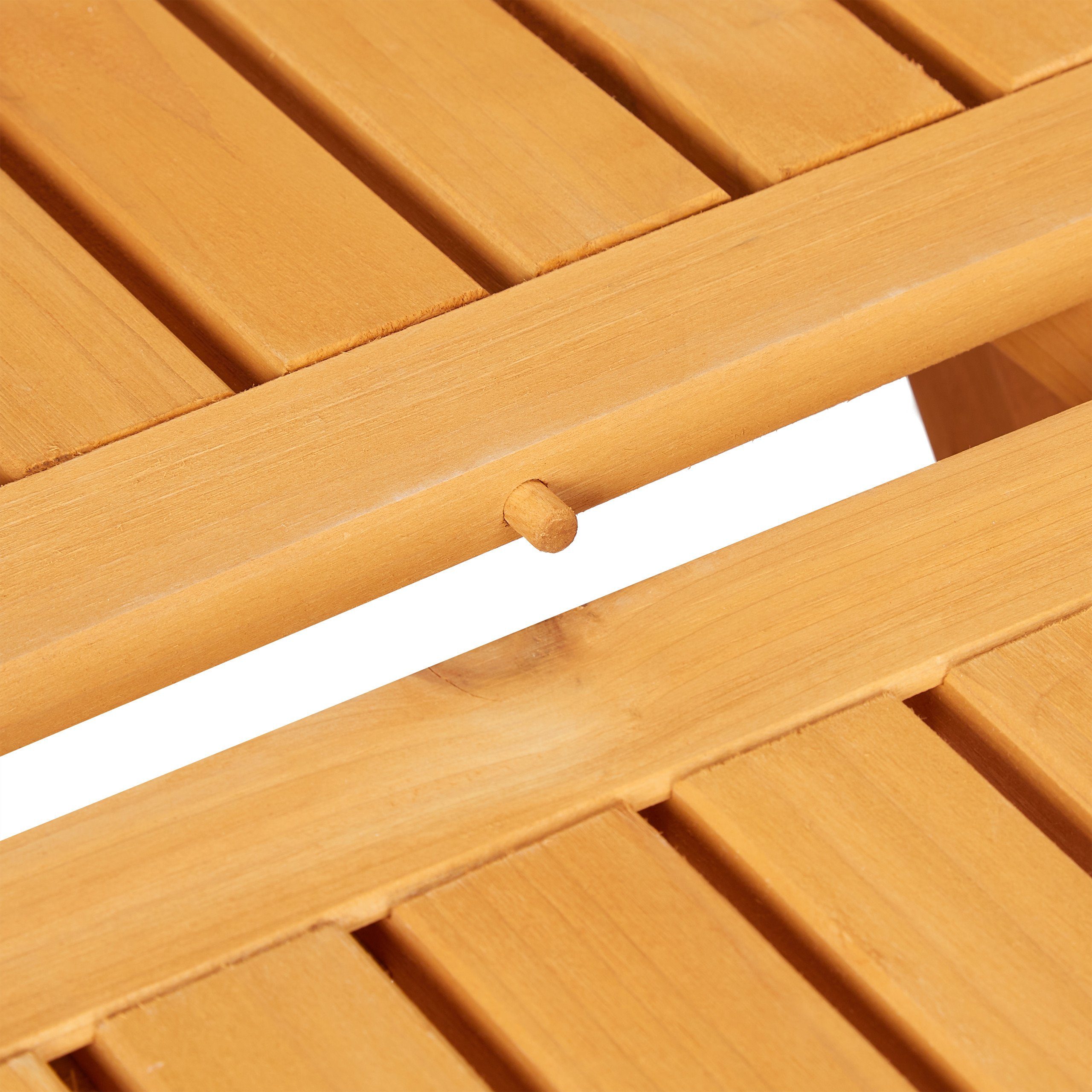 relaxdays Klapptisch Kleiner Klapptisch aus Holz