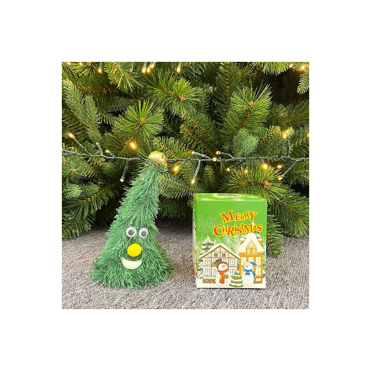 Elektrisches Weihnachtsmützenspielzeug für Kinder Swing Bell Light Tree Kreative Weihnachtsschaukelmütze