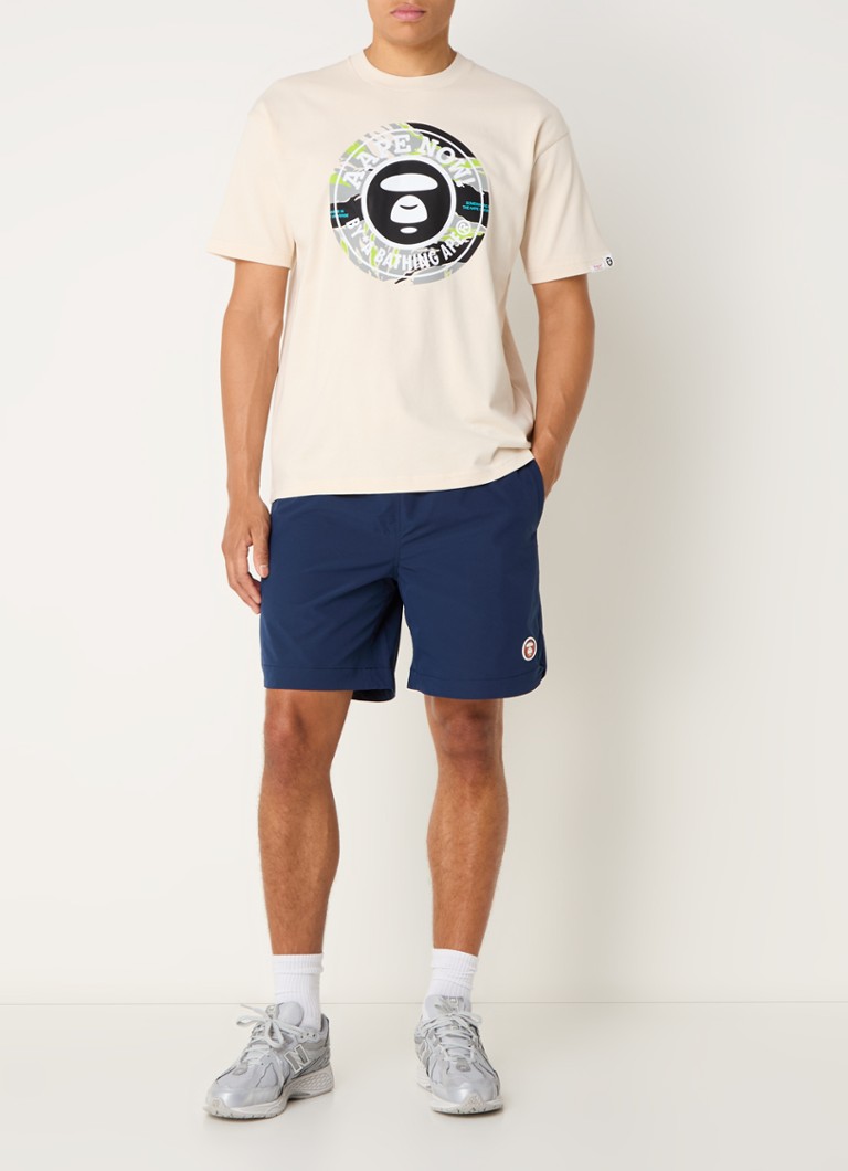 Pantaloni slim fit cu logo-ul Aape con