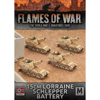 Afrika Korps 15cm Lorraine Schlepper Artillery Battery