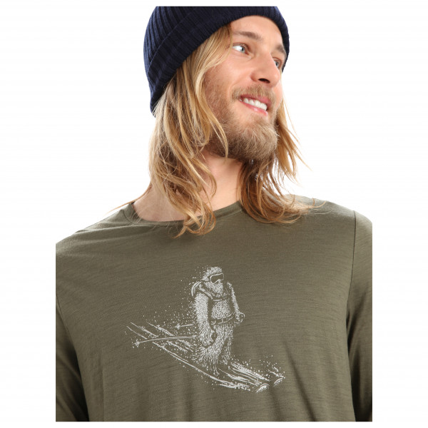 Icebreaker - Tech Lite II L/S Tee Skiing Yeti - Merinoshirt
