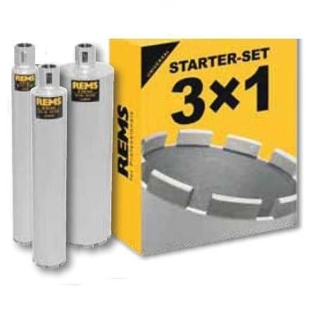 Rems 181111 R Set de început UDKB LS SET 62-82-132 x 420xUNC Mașină de găurit cu carotă diamantată 1 1/4 Umed/Uscat