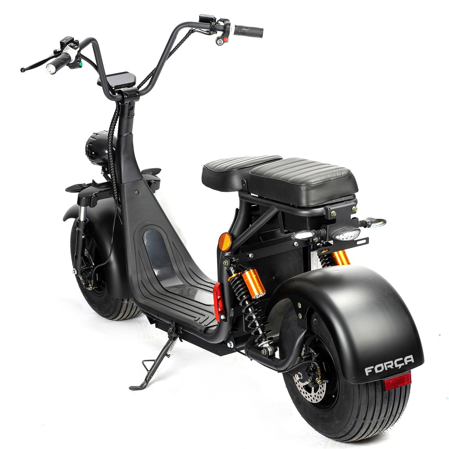 ENEWAY E-Scooter Coco II schwarz, 45,00 km/h, (Set, COCO II 2000W 45 km/h 20AH Lithium), mit Straßenzulassung