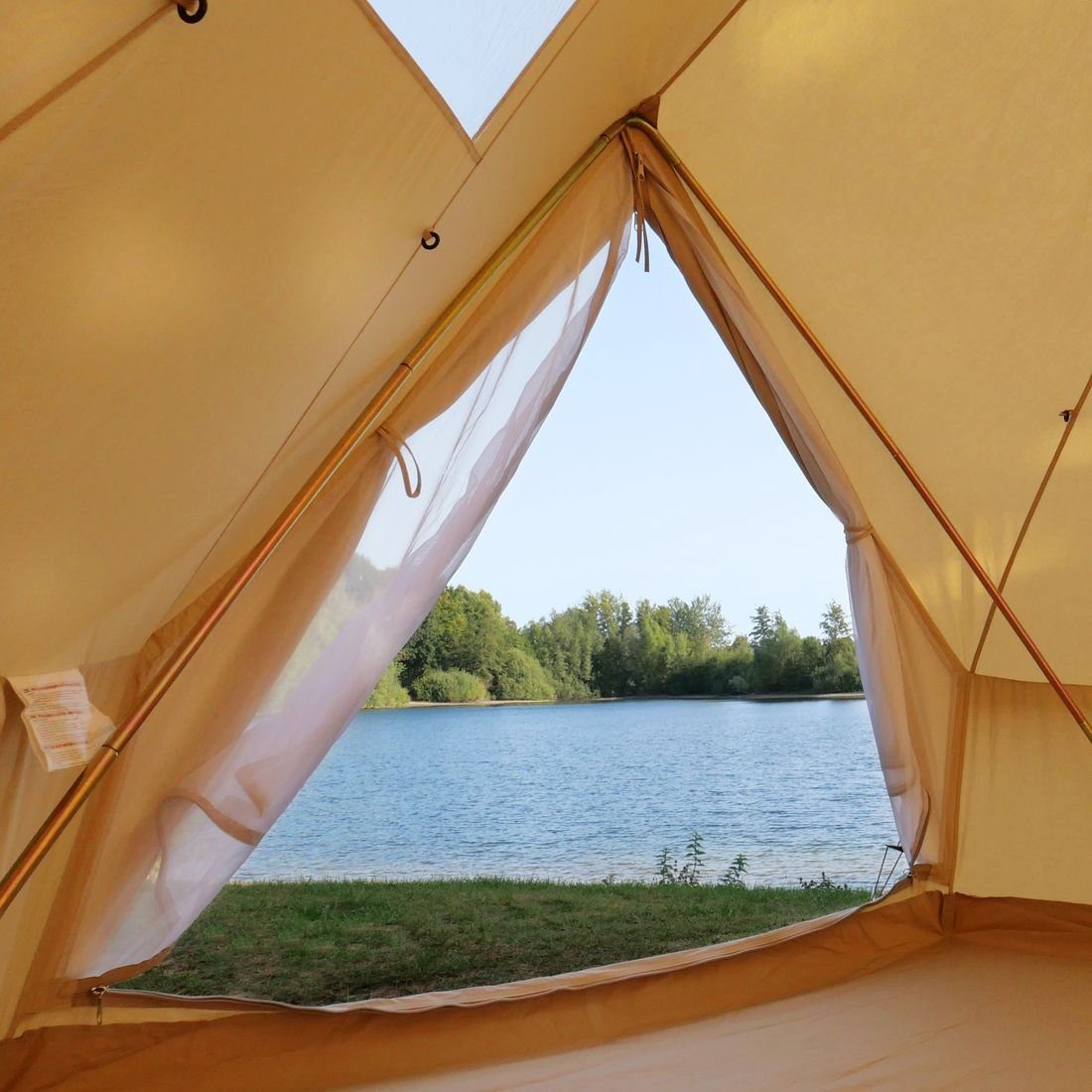 yourGEAR Tipi-Zelt yourGEAR Zelt Desert 8 Pro UV50+ Baumwolle - Campingzelt Tipi, Personen: 8