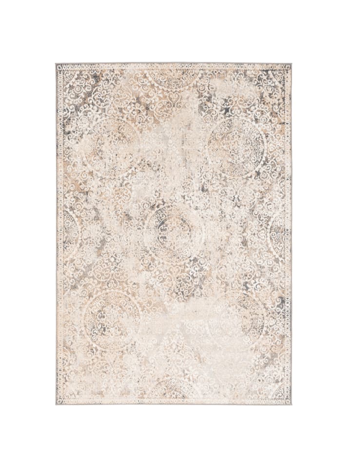 Pergamon Designer Teppich Moderne Orient Vintage Klassik in Beige günstig kaufen 140 x 200 cm
