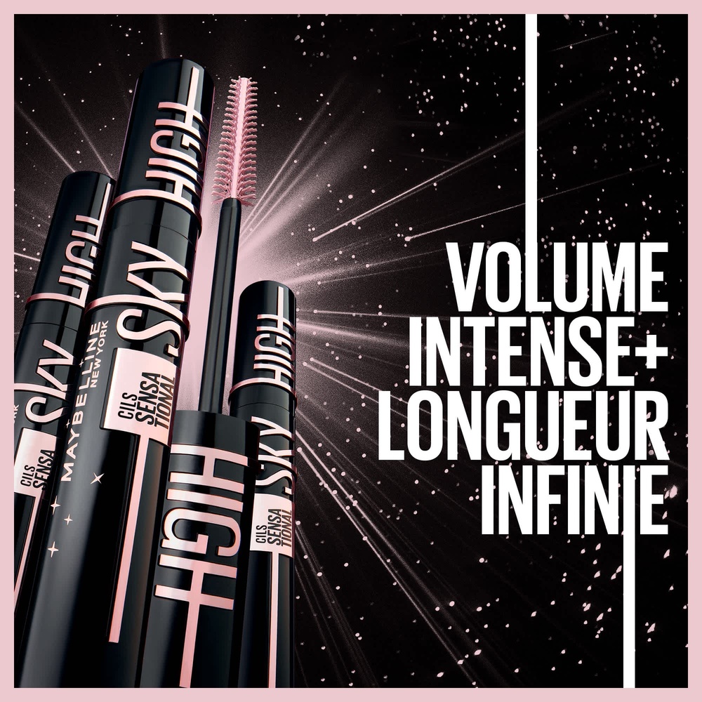 Maybelline New York Maybelline New York Sky High Cosmic Black mascara noir intense Mascara volume & longueur noir intense