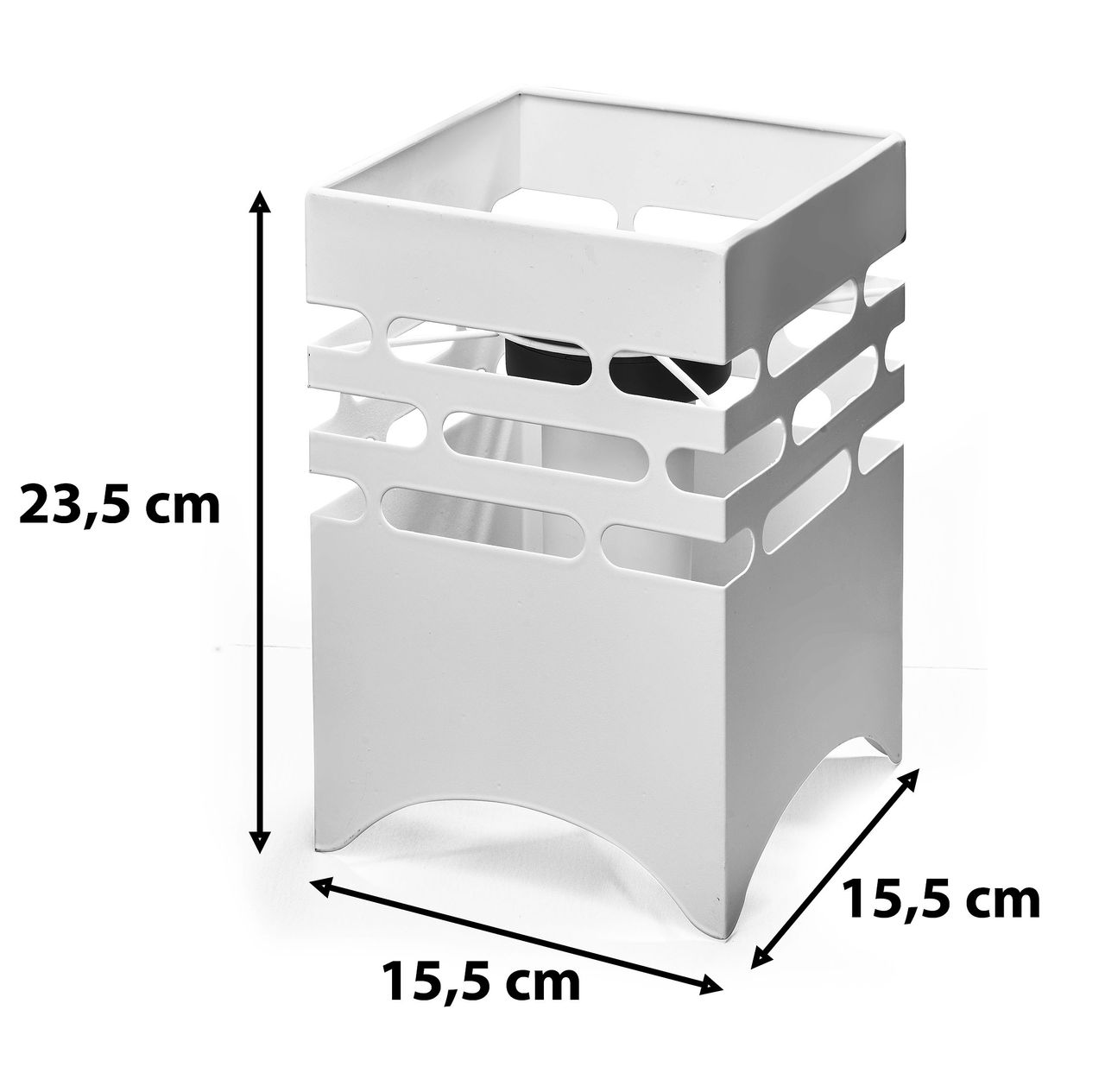 Gartenfreude AMARE Solar Garten Windlicht Feuerstelle in moderner Rostoptik Warmweiß mit Flammeneffekt, rund, 18,5 x 18,5 x 25,5 cm, Dämmerungssensor