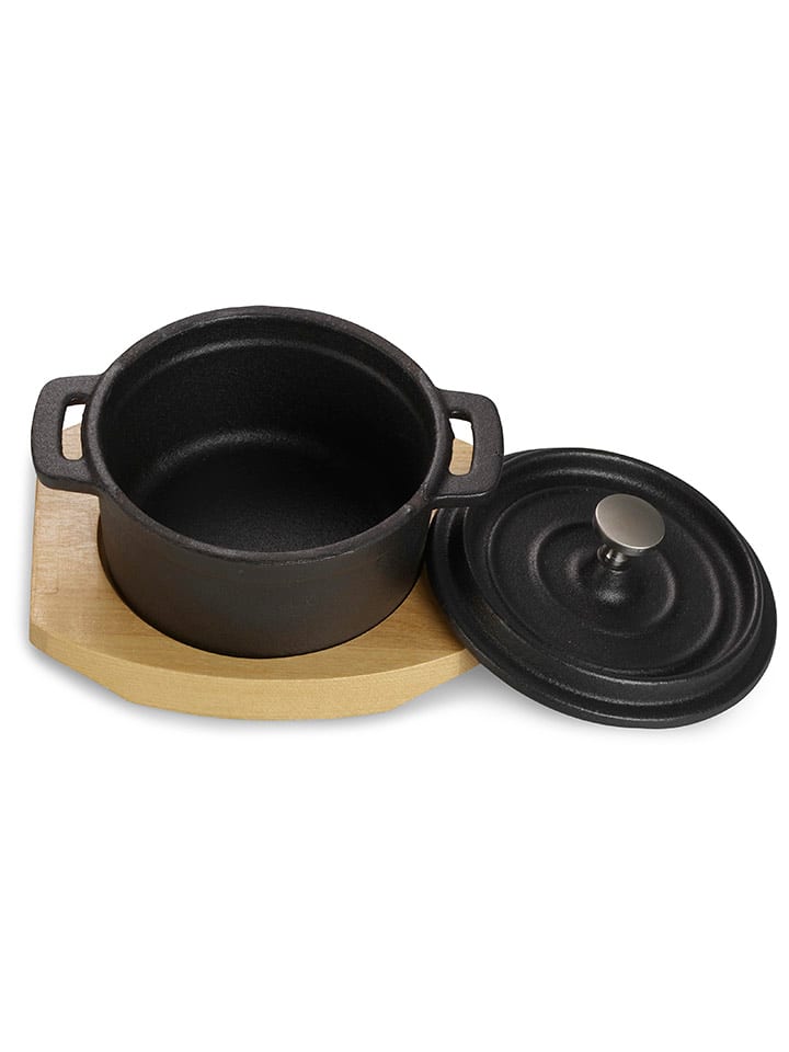 Echtwerk 3tlg. Mini-Kochtopf-Set in Schwarz günstig kaufen onesize