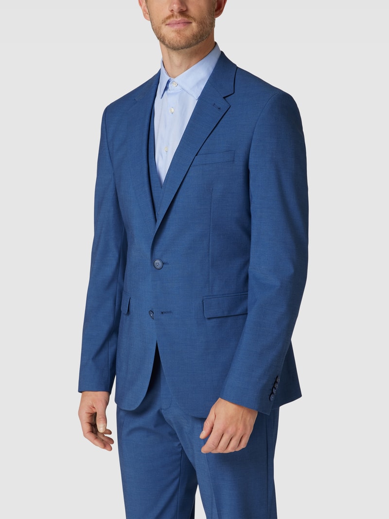 Slim Fit 2-Knopf-Sakko mit Pattentaschen in jeans