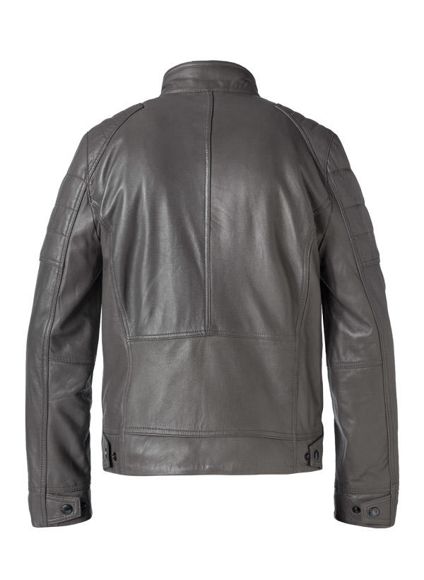 JOOP!, Lederjacke Lima, Lammnappa wattiert, anthrazit