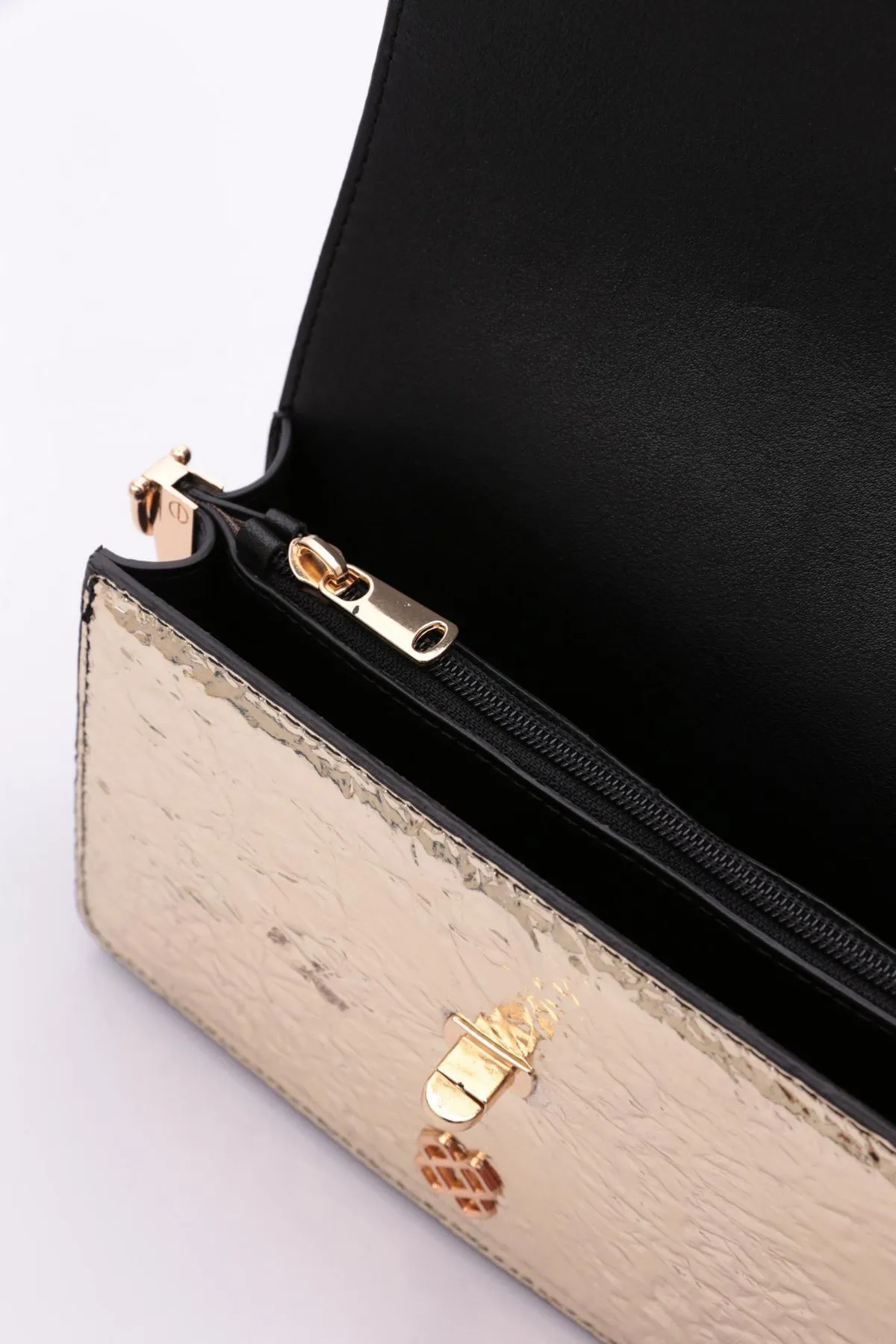 DGN  045 Mini Umhängetasche für Damen - Leopardenweiß
