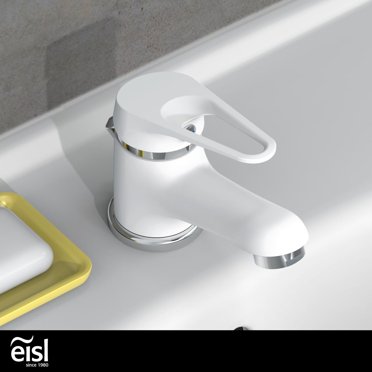 Eisl SPEED Waschtischarmatur mit Zugstange, Wasserhahn Bad mit Ablaufgarnitur, Mischbatterie Waschbecken