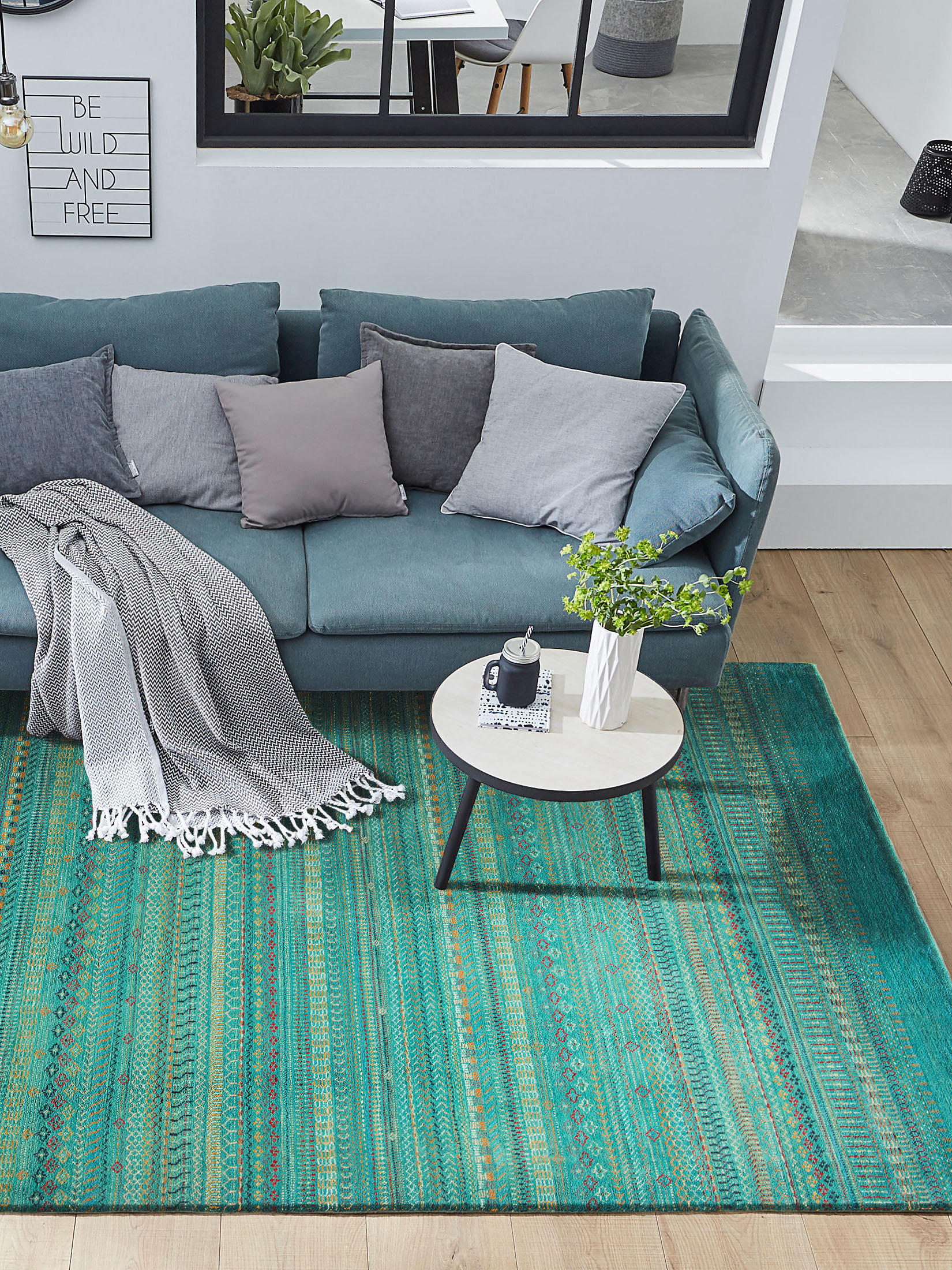 Besima Contemporary-Gabbeh, Turquoise