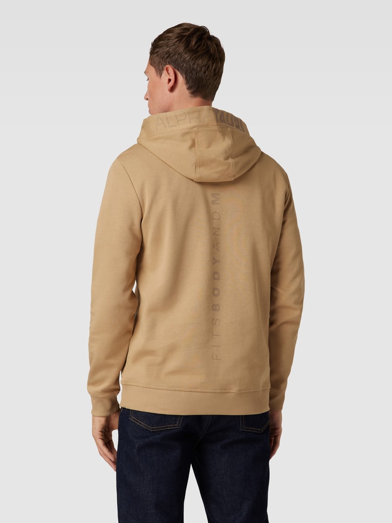Hoodie mit Label-Print Modell 'SHERO' in beige