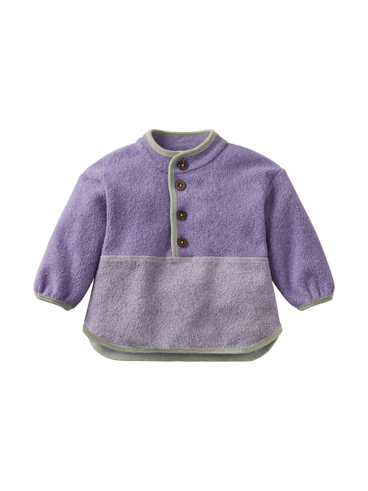 Hessnatur Fleece Sweater in lila günstig kaufen