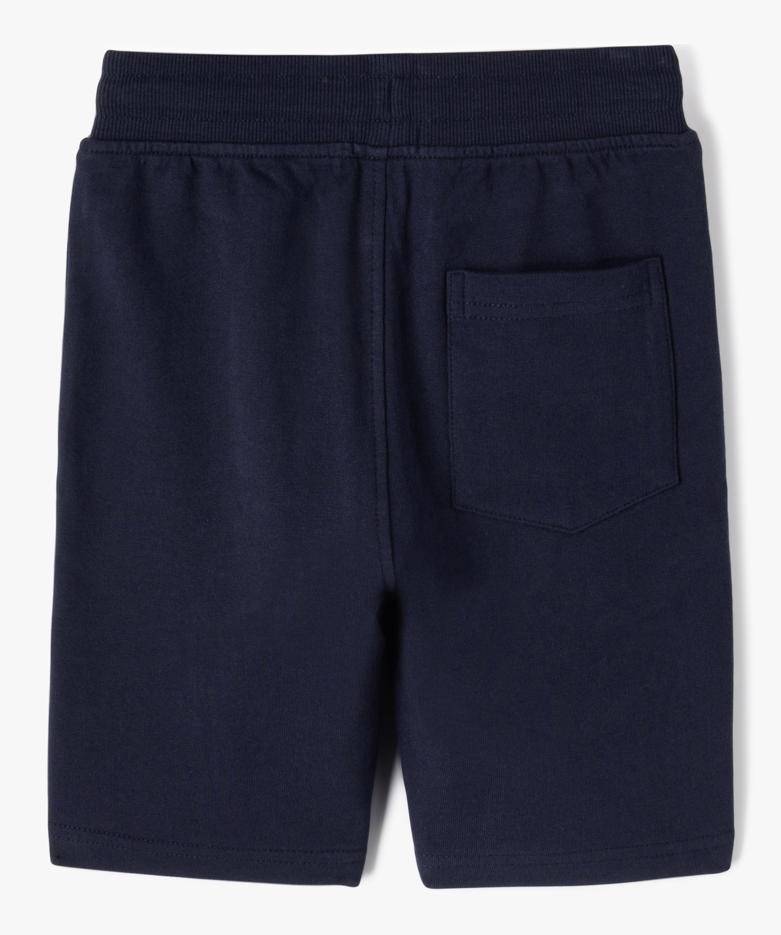 Bermuda Garçon en maille avec ceinture en bord-cte marine | GEMO