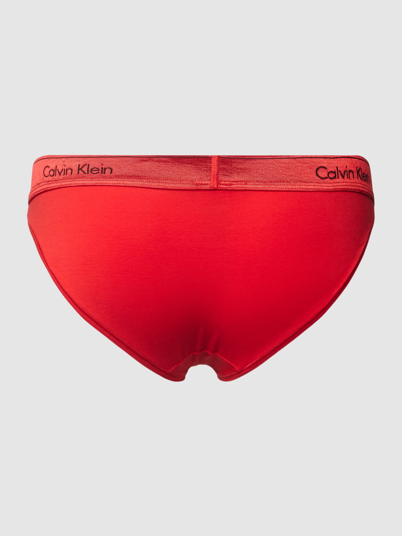 Slip mit elastischem Label-Bund Modell 'HOLIDAY' in rot