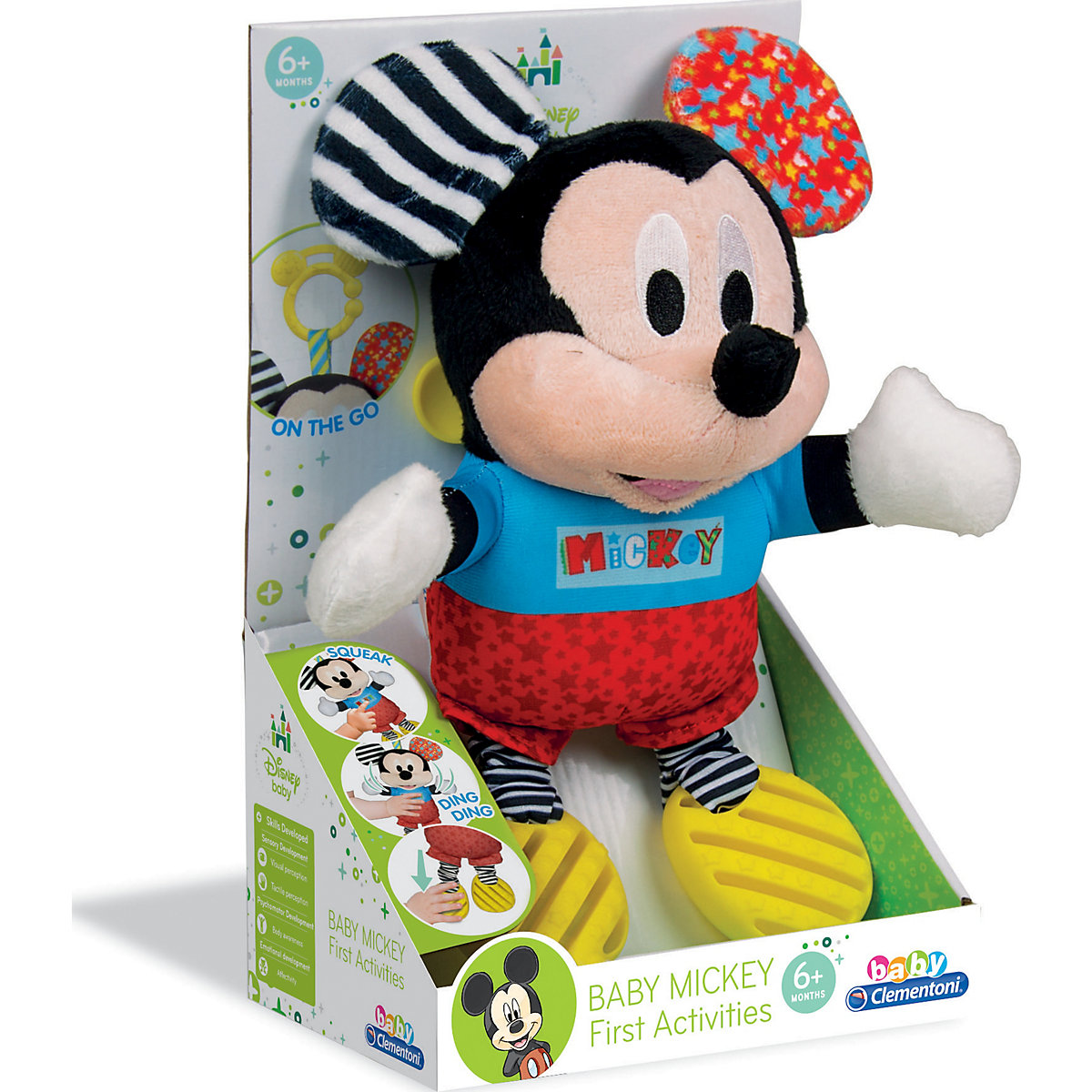 Baby Mickey Plüsch mit Zahnungshilfe