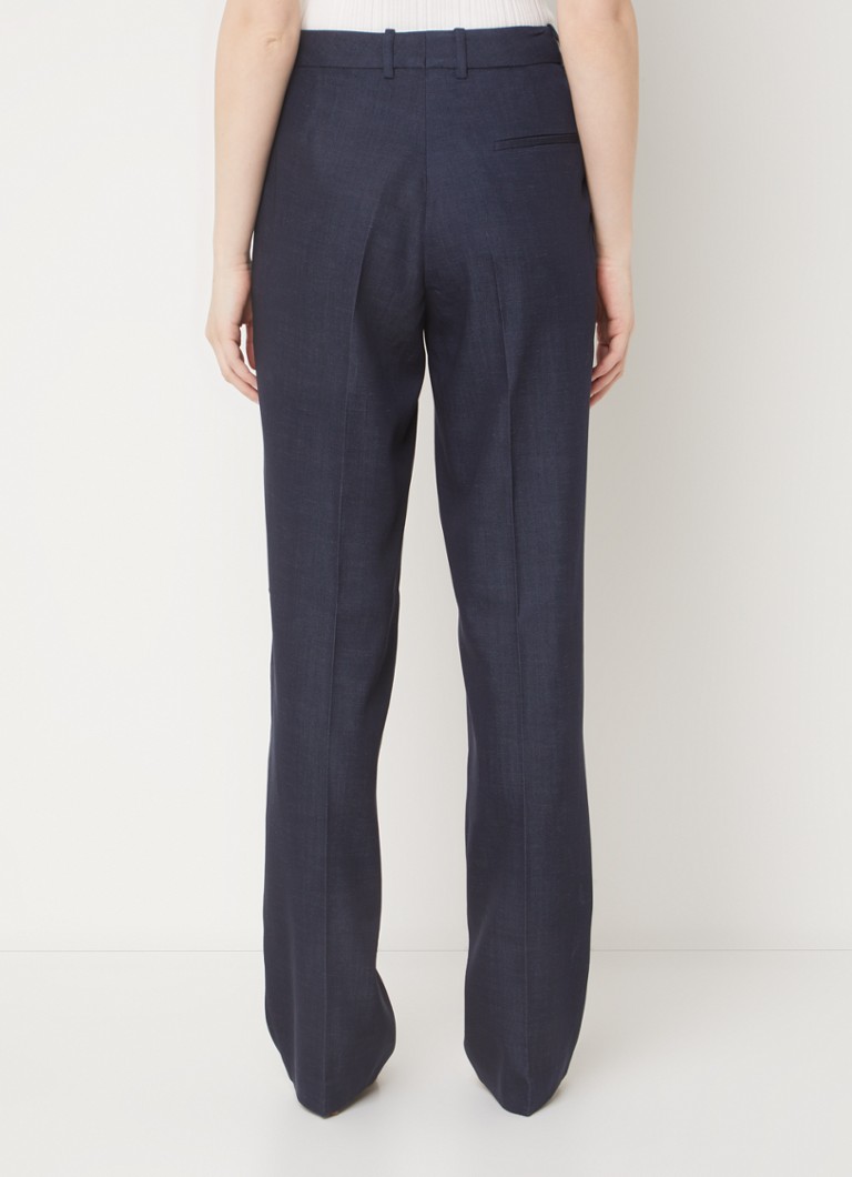 HUGO BOSS High waist straight fit trousers in lyocell blend