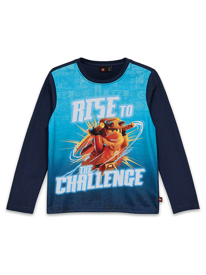 LEGO Longsleeve in Dunkelblau/ Orange günstig kaufen