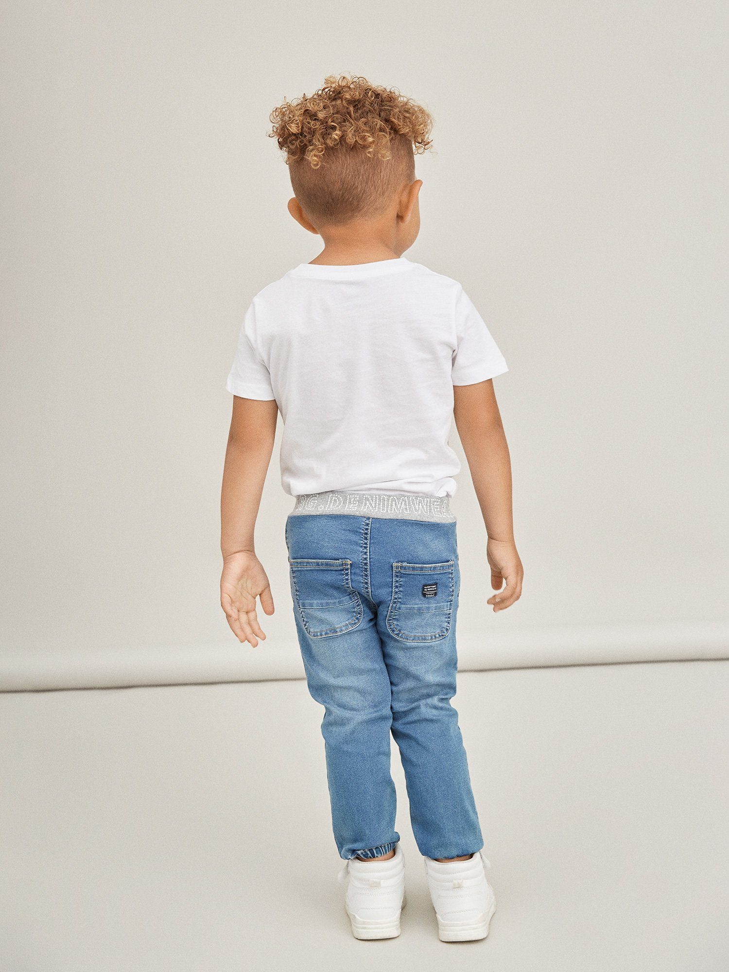 Name It 5-Pocket-Jeans Name It Jungen Baggy Jeanshose mit Kordelzug