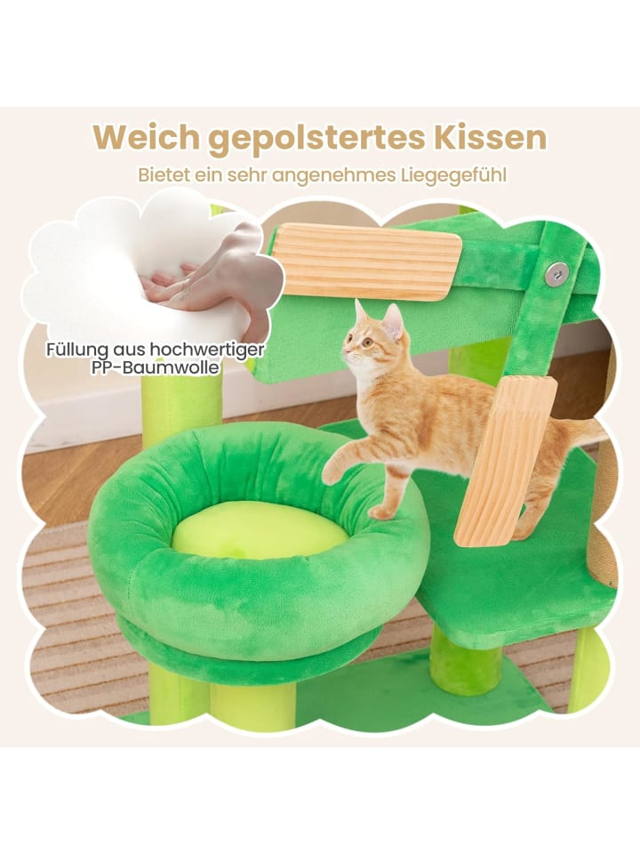 COSTWAY Kleiner Kratzbaum Windmühle in Grün günstig kaufen onesize