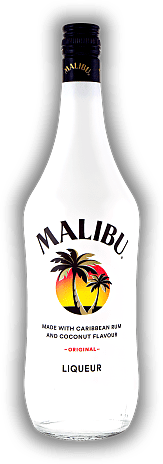 Malibu White Rum with Coconut 21% 1,0 Liter Malibu White Rum with Coconut 21% 1,0 Liter Likör aus weißem karibischen Rum mit Kokosnussaromen. 1	 Liter - Vol 21%