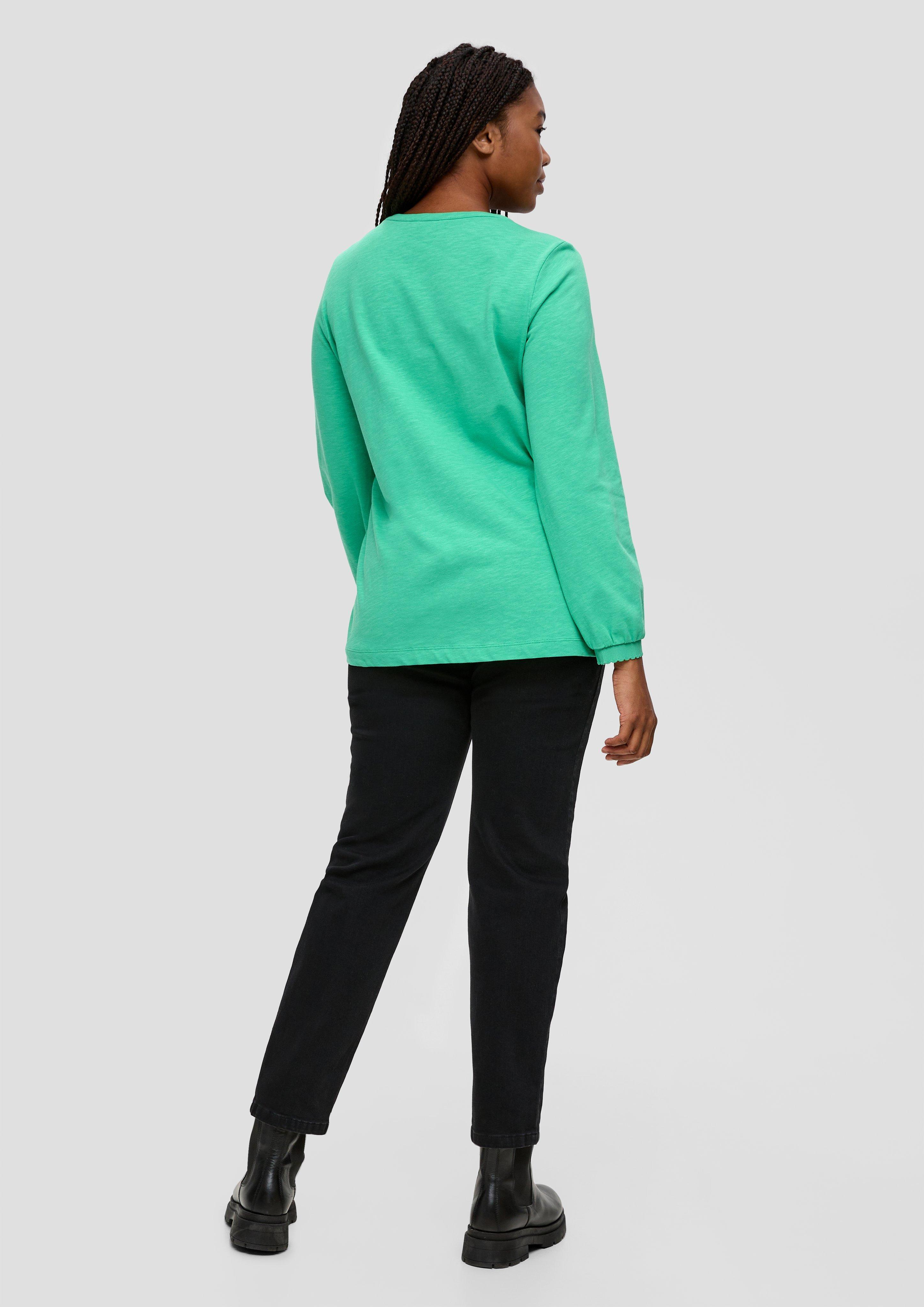Longsleeve mit Flammgarnstruktur  2139156-7588