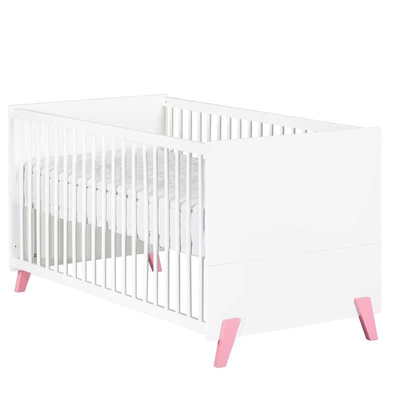 Lit bébé évolutif 140x70 Little big bed Joy rose
