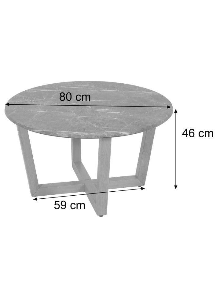 MCW Couchtisch M61 Laminat Melamin Ø80cm günstig kaufen onesize