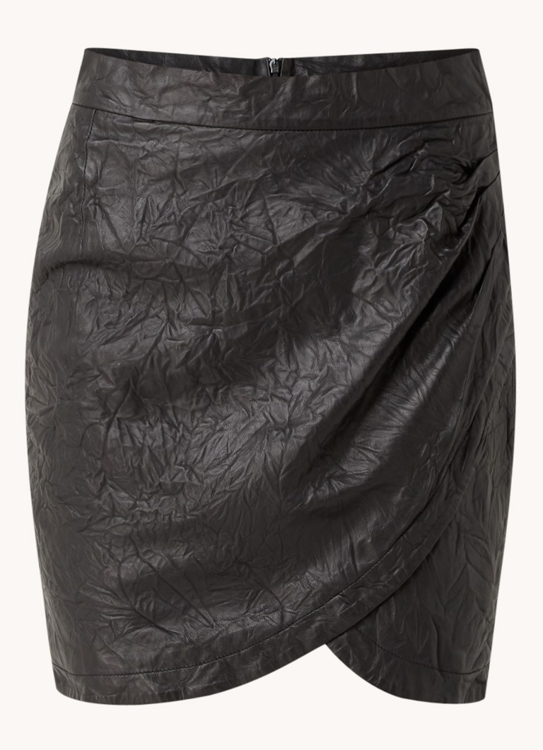 Fusta mini din piele de miel Julipe de la Zadig&Voltaire