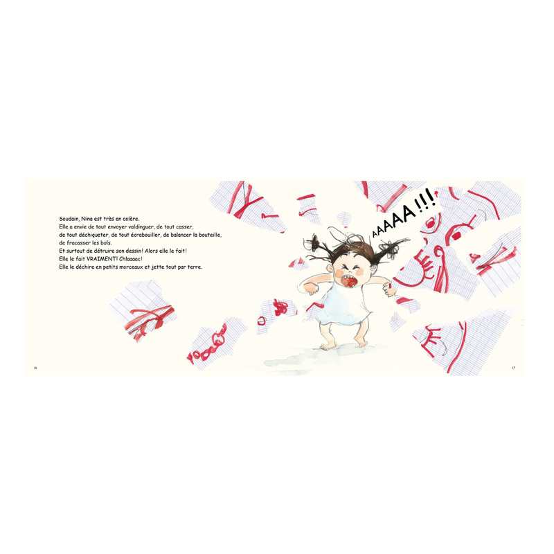 Livre Nina en colère - L'école des loisirs