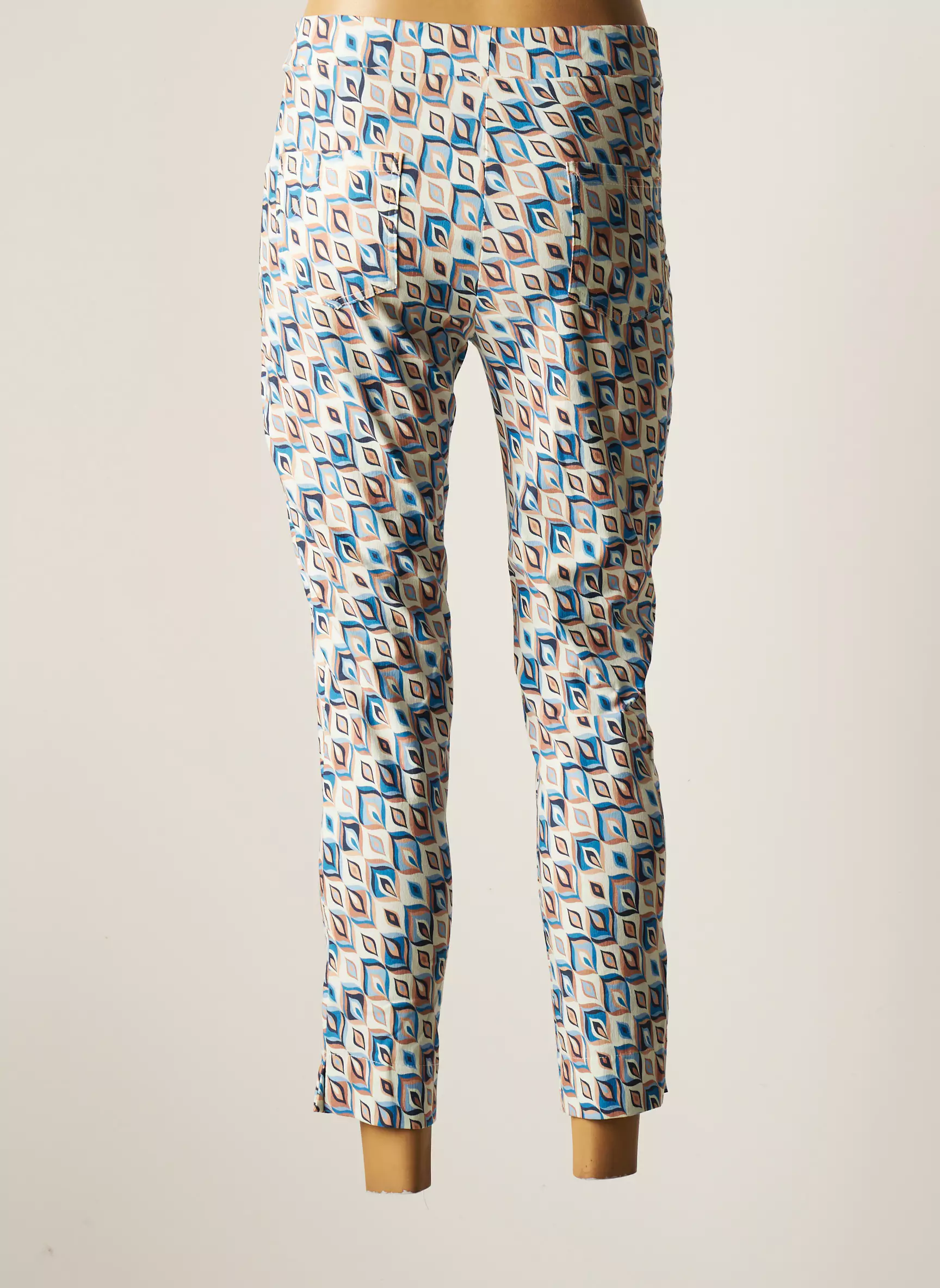 Halogene Pantalon7 8 Femme couleur bleu