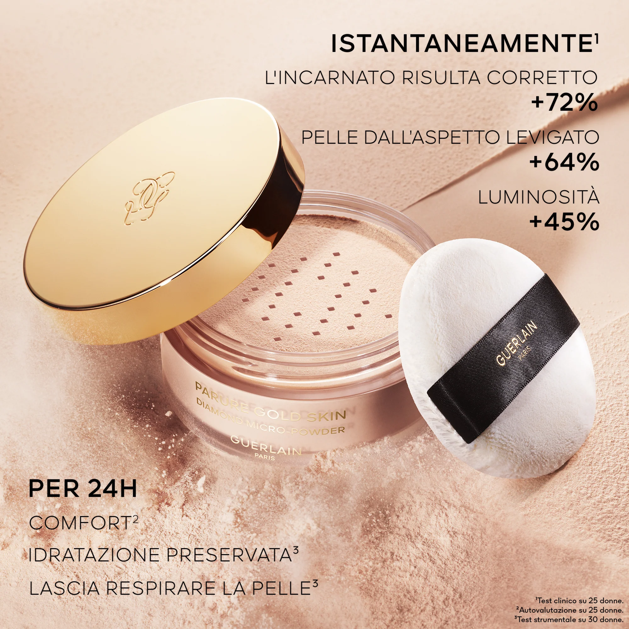 Polvos sueltos Face Parure Gold Skin Diamond Micro-Powder