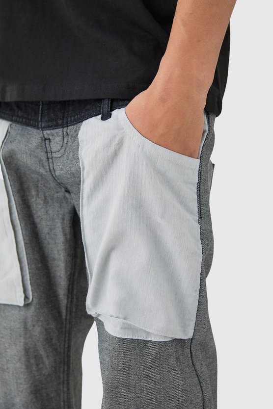 Lockere Jeans mit doppeltem Bund