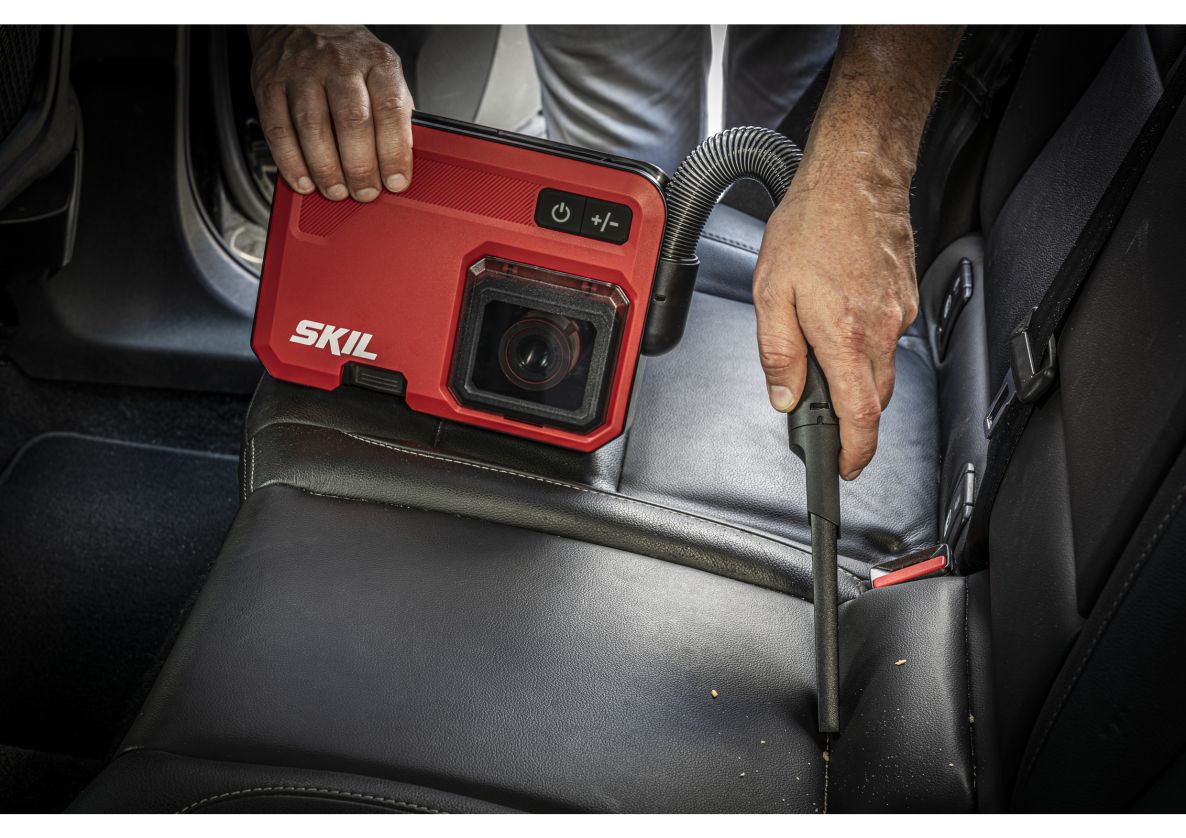 Aspirateur compact sans fil SKIL VA1E3167CA TravelVac 20V sans balais (batteries et chargeur non inclus).
