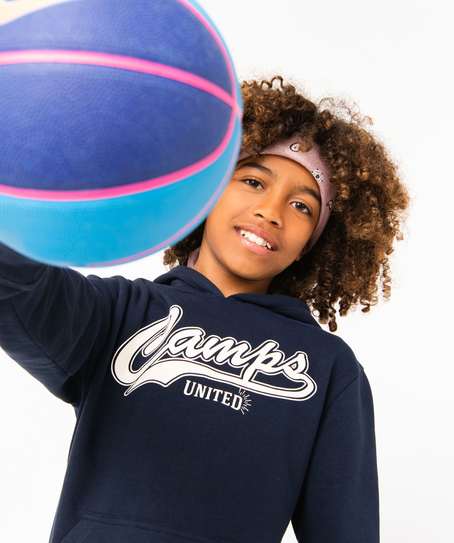 Sweat Garçon à capuche avec inscription poitrine - Camps U... marine | GEMO